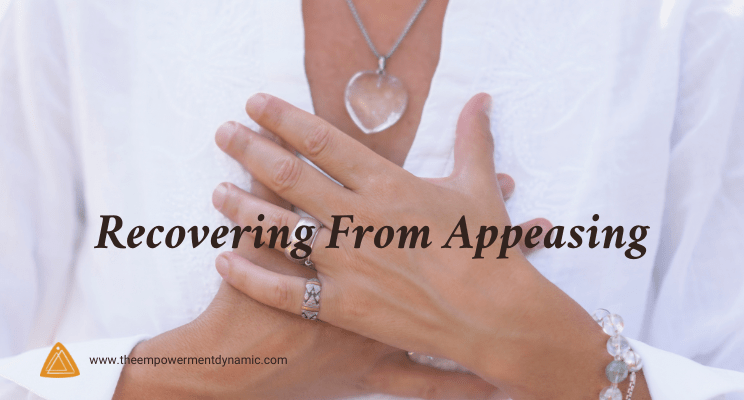 Recovering From Appeasing