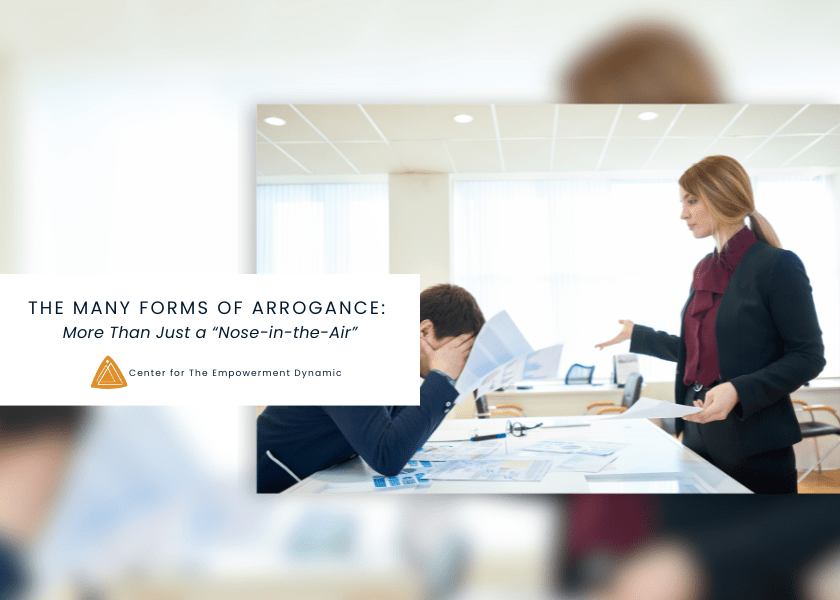 The Many Forms of Arrogance: More Than Just a “Nose-in-the-Air”