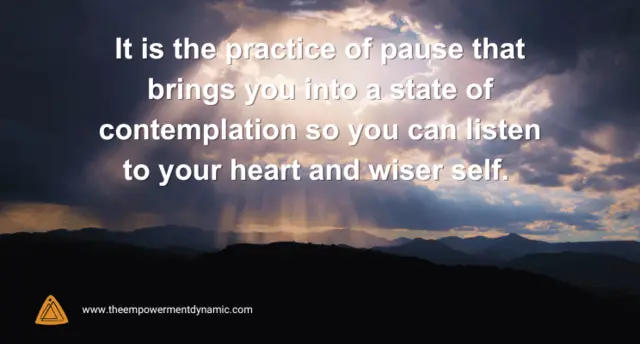 Practice the Pause